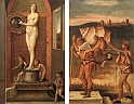 BELLINI GIOVANNI (1426-1516) - Quattro Allegorie. Prudenza e Falsehood (1490)